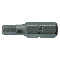 Teng 3Pce 1/4" Hex 6mm Hex Bit X 25mm (L)