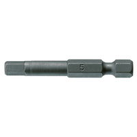 Teng 3Pce 1/4" Hex 8mm Hex Bit X 50mm (L)