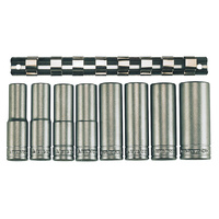Teng 9Pce 1/2" Dr. Deep Socket Set 13-24mm 6PNT