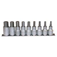 Teng 9Pce 1/2" Dr. Hex Socket Set 5-17mm