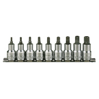 Teng 9Pce 1/2" Dr. TX Bit Socket Set 20-60
