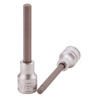 Teng 1/2" Dr. Bit Socket Hex 5mm X 100mm (L)