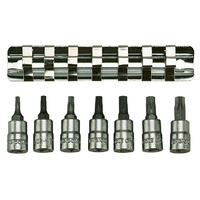 Teng 7Pce 1/4" Dr. TX Bit Socket Set 10-40