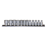 Teng 12Pce 1/4" Dr. Reg. mm Socket Set 4-13mm 6PNT