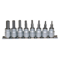 Teng 8Pce 3/8" Dr. AF Hex Bit Socket Set 3/32-3/8"