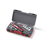 Teng 21Pce 1/2" Dr. Metric Reg. Socket Set 12PNT