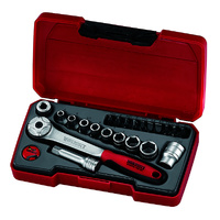 Teng 22Pce 1/4" Dr. Mini Metric Socket Set