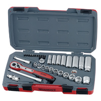 Teng 35Pce 3/8" Dr. Imperial Reg/Deep Socket Set