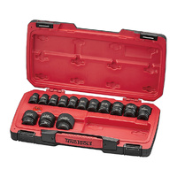 Teng 18Pce 1/2" Dr. AF Reg. Impact Socket Set 6-PNT