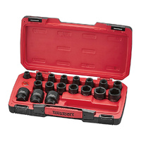 Teng 22Pce 1/2" Dr. mm Reg. Impact Socket Set 6-PNT