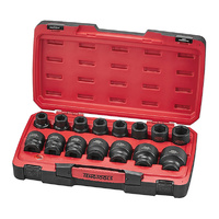 Teng 17Pce 3/4" Dr. mm Reg. Imp Socket Set 6-PNT 19mm-50mm