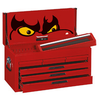 Teng 183Pce 26" 6 Drawer Chest Tool Kit, Metric, EVA Trays, Red