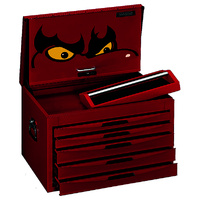 Teng 26" Pro Full Depth Top Box, 5 Drawers, Red