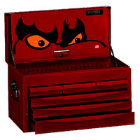 Teng 26" Std Top Box, 6 Drawers, Red
