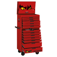 Teng 530Pce 26" 12 Drawer Stack Tool Kit, Metric & Imperial, EVA Trays, Red