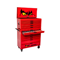 Teng 846Pce 37" 12 Drawer Stack Tool Kit, Metric & Imperial, EVA Trays, Red