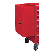Teng Side Cabinet For Roll Cabs, Red