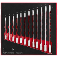 Teng 12Pce Ratchet Combination Spanner Set 8-19mm - TED-TRAY