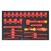 Teng 27Pce Socket & Torque Screwdriver Set Insulated
