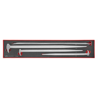 Teng 4Pce Roll/Heel Bar Set W/Tyre Lever - TEX-TRAY
