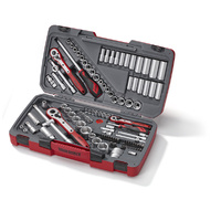 Teng 111Pce 1/4"-3/8"-1/2" Dr. mm/AF Socket Set