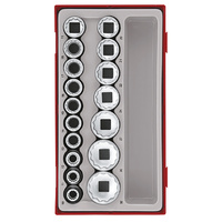 Teng 17Pce 1/2" Dr. Socket Set 10-32mm - TC-TRAY