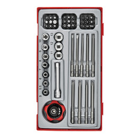 Teng 48Pce 1/4" Dr. Socket & Bits Set - TC-TRAY