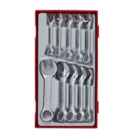 Teng 10Pce Stubby Combination Spanner Set 10-19mm - TC-TRAY