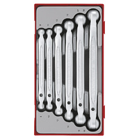 Teng 6Pce Dbl Flex-Head Spanner Set 8-19mm - TC-TRAY