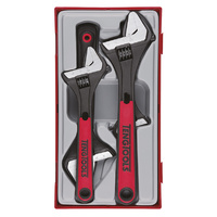 Teng 4Pce Adjustable Wrench Set - TC-TRAY