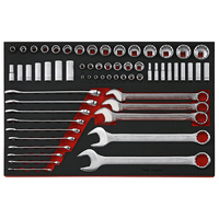 Teng 62Pce AF Socket & Combination Spanner Set (EVA)