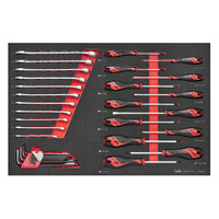 Teng 33Pce Screwdriver-Spanner & Hex Key Set (EVA)