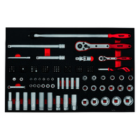Teng 126Pce Socket Set 1/4" & 1/2" Dr. (EVA)