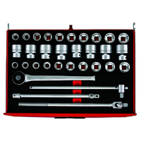 Teng 32Pce 3/4" Dr. mm/AF Socket & Acc. Set (EVA)