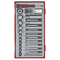 Teng 23Pce Hex Bits Set 5-19Metric - TC-TRAY