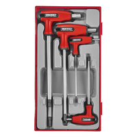 Teng 7Pce T-Handle Metric Hex Driver Set (N) - TC-TRAY