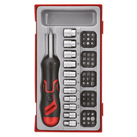 Teng 64Pce MD Ratchet Screwdriver Bits & Socket Set - TC-TRAY