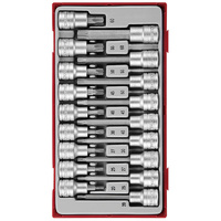 Teng 18Pce 1/2" Dr. TX Bit Socket Set - TC-TRAY