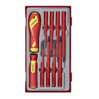 Teng 10Pce 1000 Volt Screwdriver Set Fl-PH-PZ - TC-TRAY