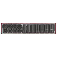 Teng 15Pce 3/4" Dr. Impact Reg & Deep Socket Set - TTX-Tray