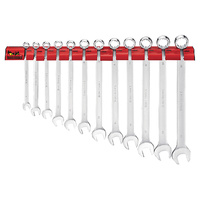 Teng 12Pc Lmp Metric Spanner Set 8-19mm W/ Wall Rack