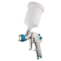 ITM Air Spray Gun Gravity Feed, Professional, 1.4mm & 2.0mm Nozzles, 600ml Plastic Pot
