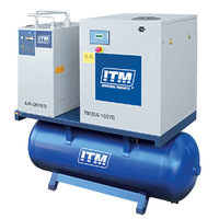 ITM Air Compressor Rotary Screw With Refrigerated Dryer, 3 Phase, 10hp, 270ltr, FAD 1080L/Min