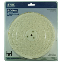 ITM Polishing Mop Stitched, 50 Fold, 200 X 25mm