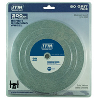 ITM Grinding Wheel, Silicone Carbide, 200 X 25mm, 80 Grit Fine