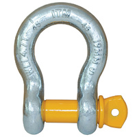 ITM Bow Shackle, Yellow Pin GS Screw Pin, 3.2 Tonne, 16mm Body