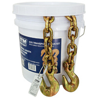 ITM G70 Transport Chain With Grab Hooks At Each End, 6 Tonne Lashing Capacity, 9M Length