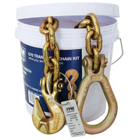 ITM G70 Transport Chain With Lug Link & Grab Hook, 6 Tonne Lashing Capacity, 5M Length
