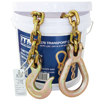 ITM G70 Transport Chain With Lug Link & Slip Hook, 3.8 Tonne Lashing Capacity, 5M Length