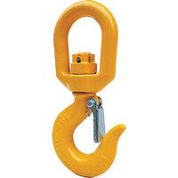 ITM G80 Components, Eye Swivel Hook With Safety Latch, 7-8mm Chain Size